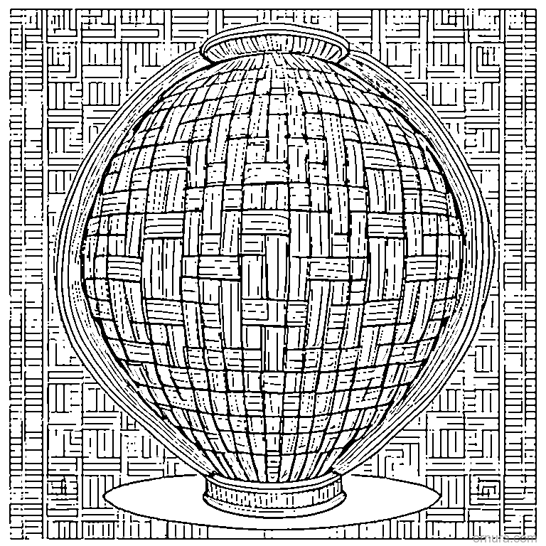 brick pattern basket weave coloring page - free printable black and white line art for kids and adults