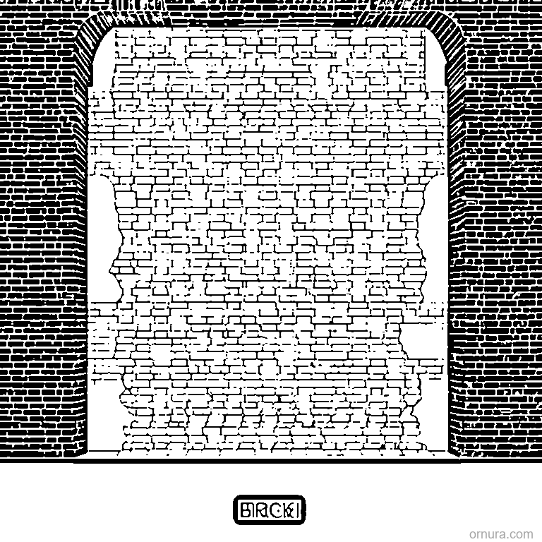 brick pattern wall coloring page - free printable brick wall pattern with offset bricks for kids and adults