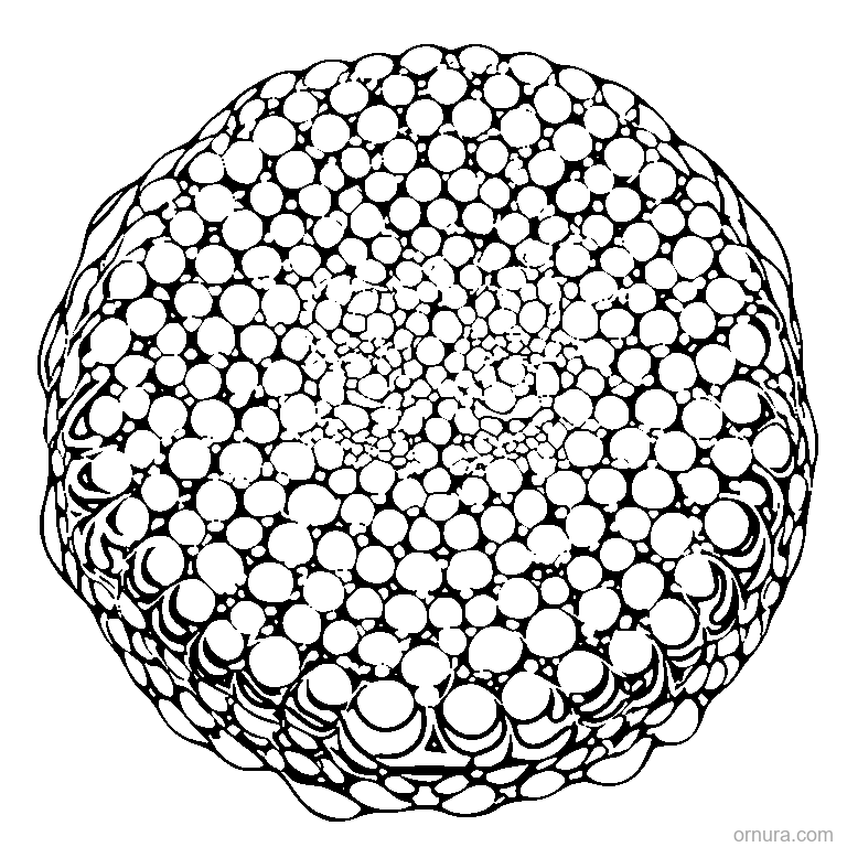 bubble wrap pattern large coloring page - free printable black and white line art for kids and adults