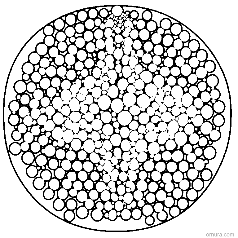 bubble wrap pattern small coloring page - free printable black and white line art for kids and adults