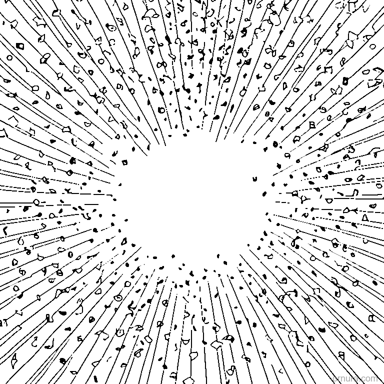 confetti pattern scattered sha coloring page - free printable black and white line art for kids and adults