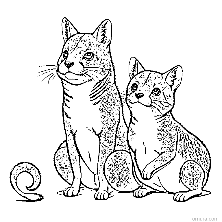 cute capybara with paws raised up coloring page - free printable black and white line art for kids and adults