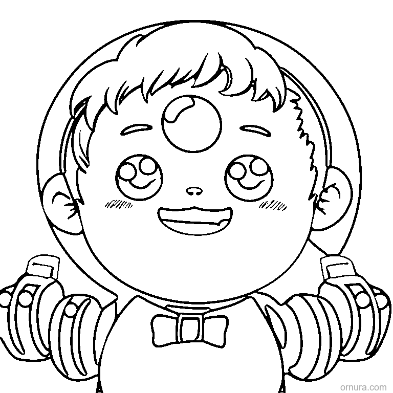 cute frankenstein boy coloring page - free printable black and white line art for kids and adults