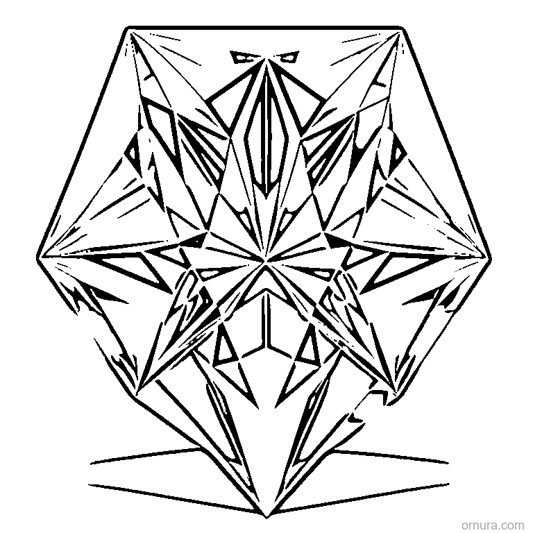 diamond pattern rhombus coloring page - free printable black and white line art for kids and adults