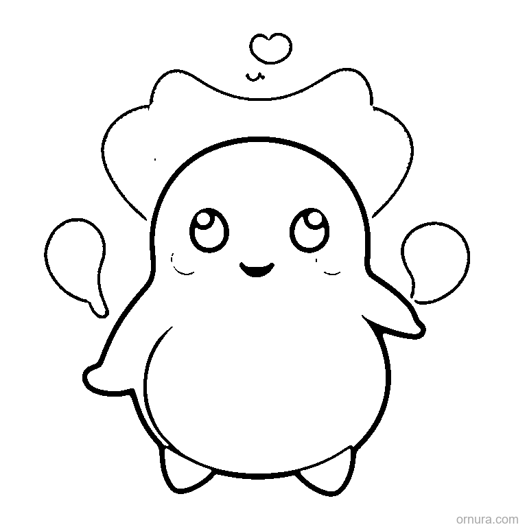 easy halloween ghost waving coloring page - free printable black and white line art for kids and adults