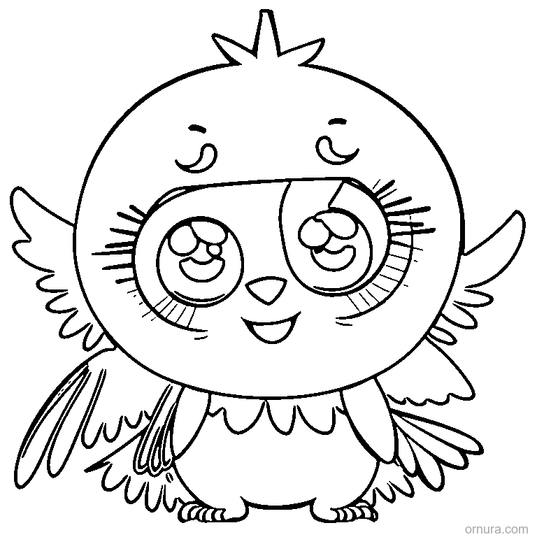 grumpy little crow coloring page - free printable black and white line art for kids and adults