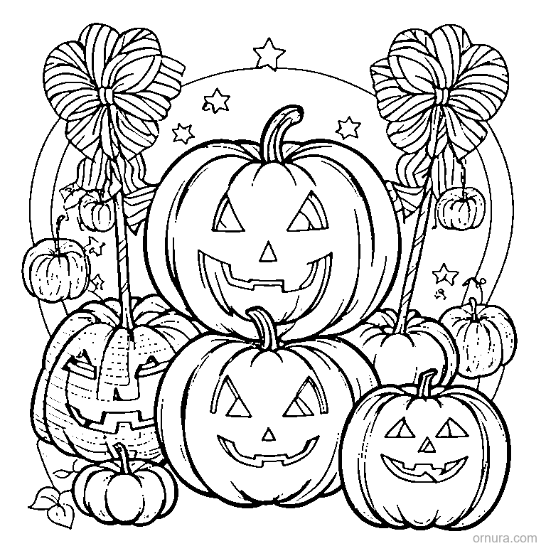 halloween candy apple on stick coloring page - free printable black and white line art for kids and adults