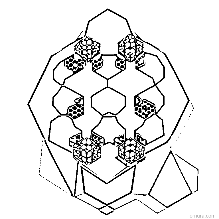 hexagon pattern honeycomb coloring page - free printable black and white line art for kids and adults