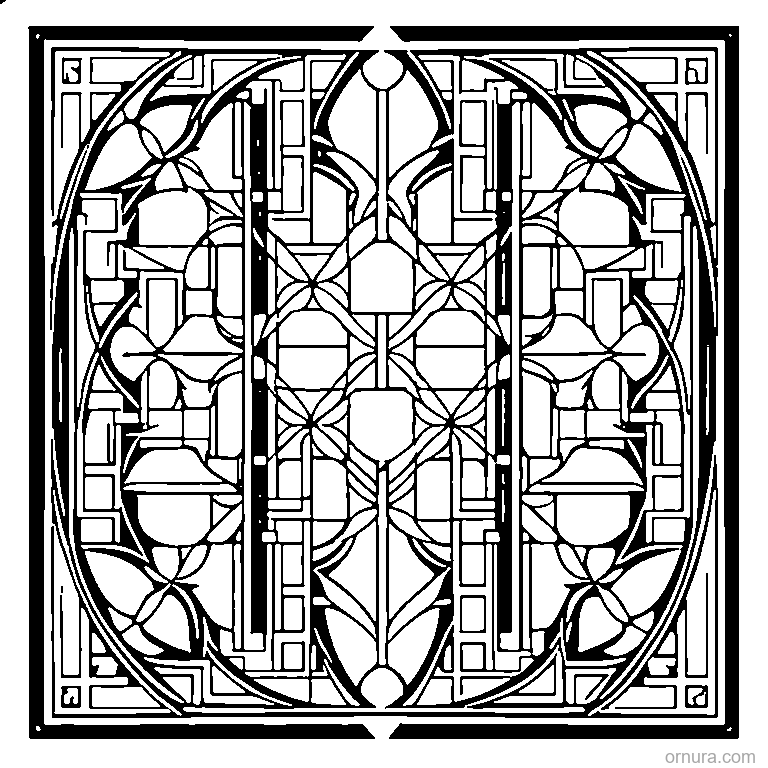lattice pattern crisscross coloring page - free printable black and white line art for kids and adults