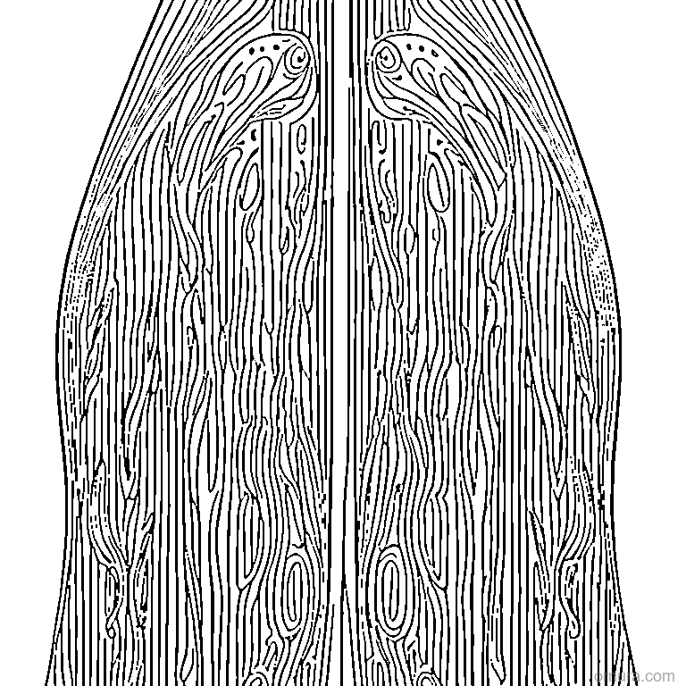 rain drops pattern coloring page - free printable black and white line art for kids and adults
