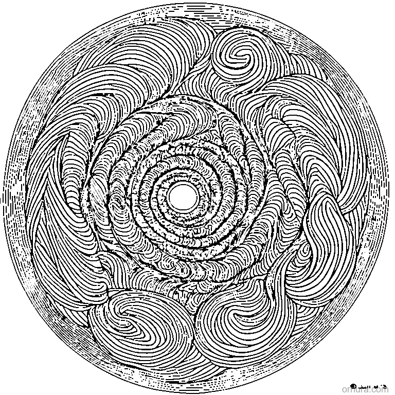 suess pattern whimsical swirls coloring page - free printable black and white line art for kids and adults