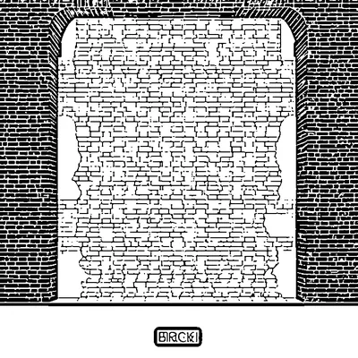 brick pattern wall coloring pages