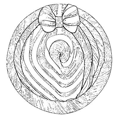candy cane stripe pattern coloring pages