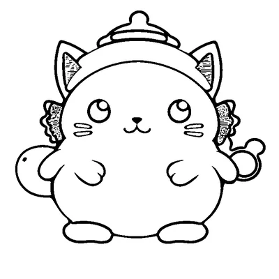cat dressed as a ghost coloring pages