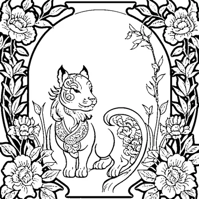 chinoiserie pattern asian flor coloring pages