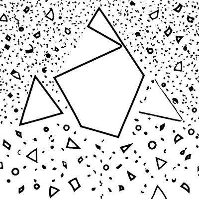 confetti pattern scattered shapes coloring pages