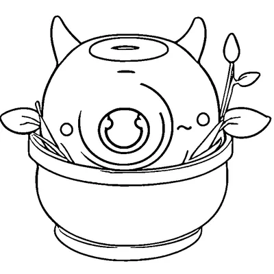Cute Eyeball Plant In A Pot