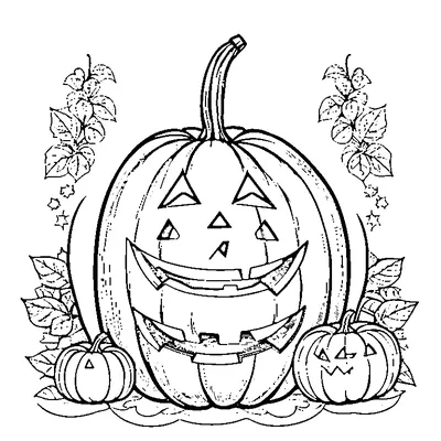Cute Halloween Pumpkin for Toddlers coloring pages