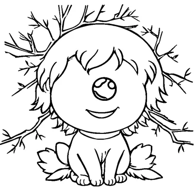 cute little tree sprite coloring pages