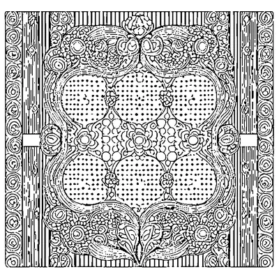 dots and lines pattern coloring pages