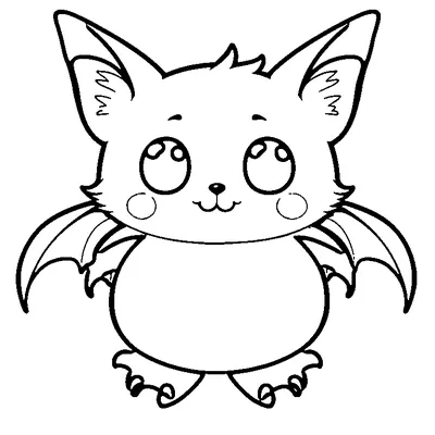 easy halloween bat coloring pages