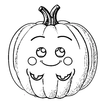 easy halloween pumpkin coloring pages