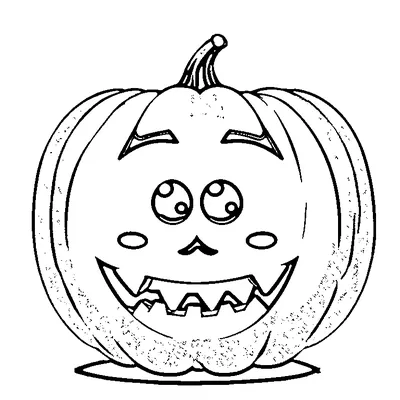 easy jack-o-lantern coloring pages