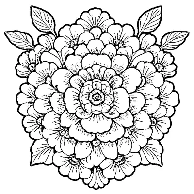 flower pattern repeated coloring pages