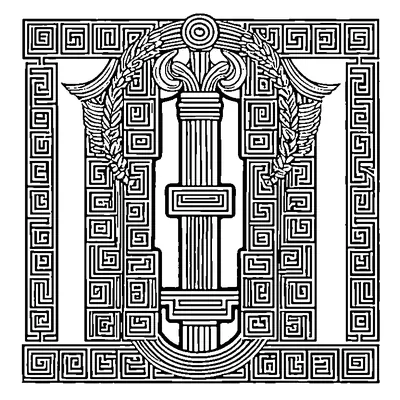 greek key pattern border coloring pages