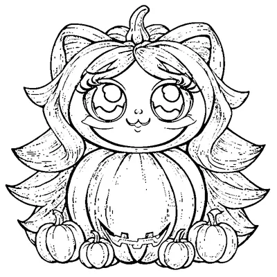Halloween Monster with Big Eyes coloring pages