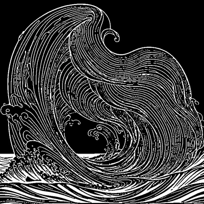 Ocean Waves Pattern coloring page design 3