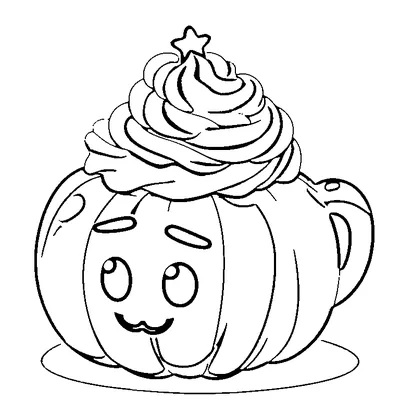 Pumpkin Spice Drink With Whipped Cream