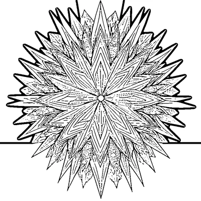 Starburst Pattern Explosion coloring page design 3