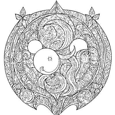zentangle moon and stars coloring pages